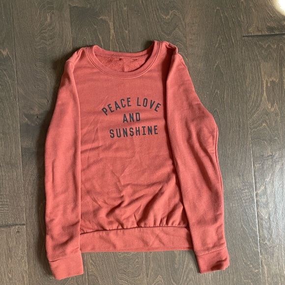 None Jackets & Blazers - Peace, Love, and Sunshine sweatshirt women’s Small